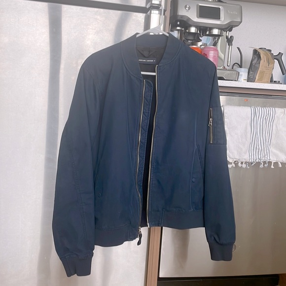 Everlane Jackets & Coats Everlane Bomber Jacket Navy Uniform Poshmark